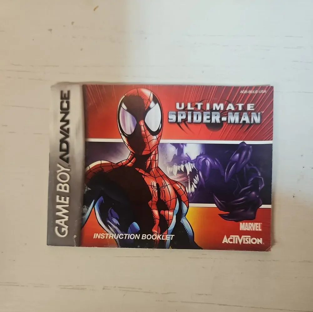 Ultimate Spiderman Gba Manual Only